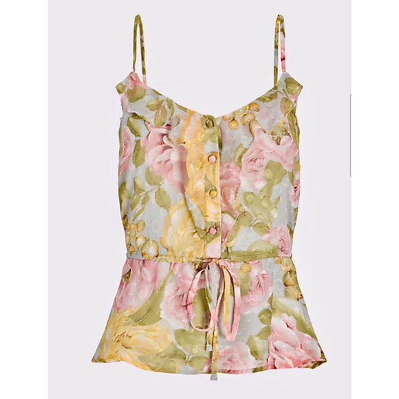 NWT Set Outfit 2 Piece Floral Ruffle Peplum Top and Skirt Matching Lot 4 Medium - Picture 6 of 8